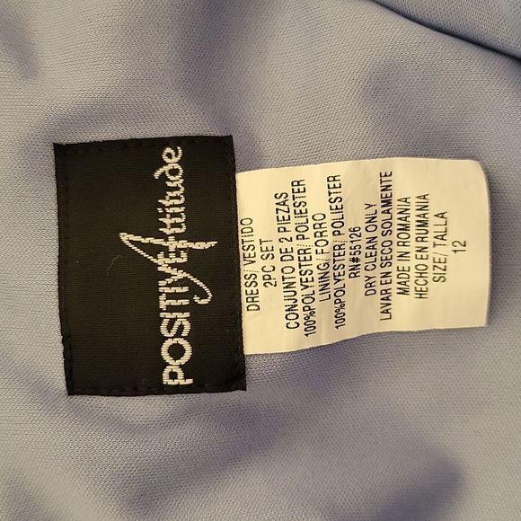 Vintage Positive Attitude Floral Dress - SZ 12 - Picture 7 of 9